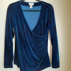 Soft surroundings velvet shirt